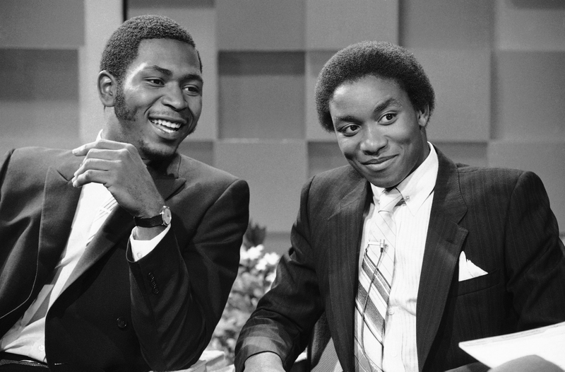 Aguirre at the 1981 NBA draft with Isiah Thomas. Aguirre was the No. 1 overall pick. Photo credit: Dave Pickoff/AP